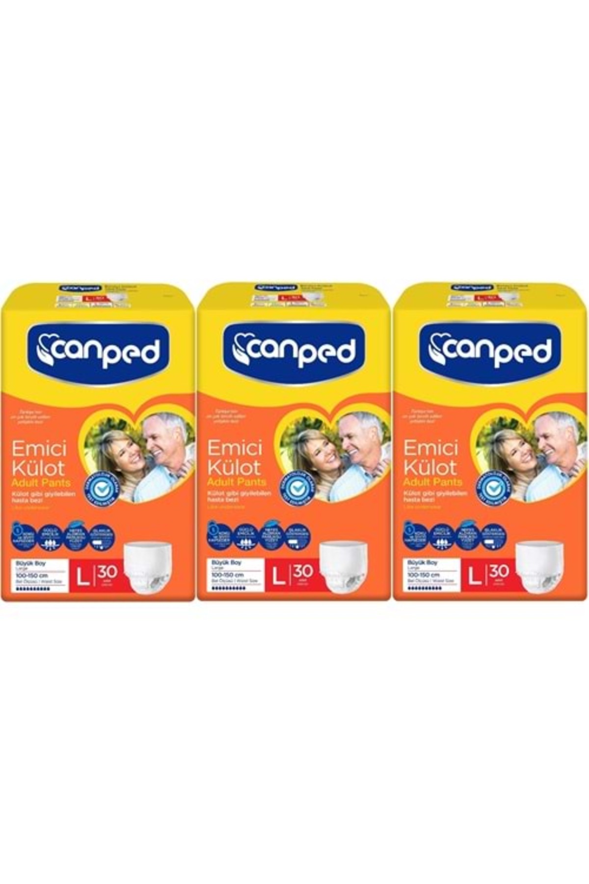 STD Canped Emici Külot Hasta Bezi Dev Eko Pk 90 Adet Büyük (3PK*30) ( TEKLİDİR )