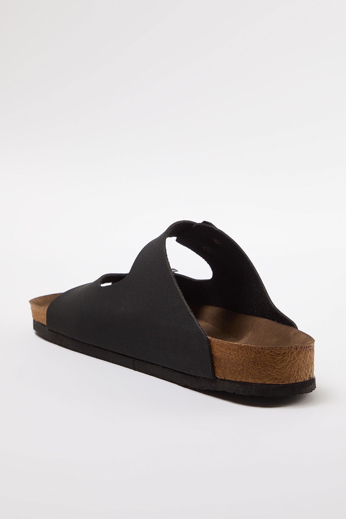 TRENDYOL SHOES-Men's Black Double Striped Slippers - Takaw25te00003 4