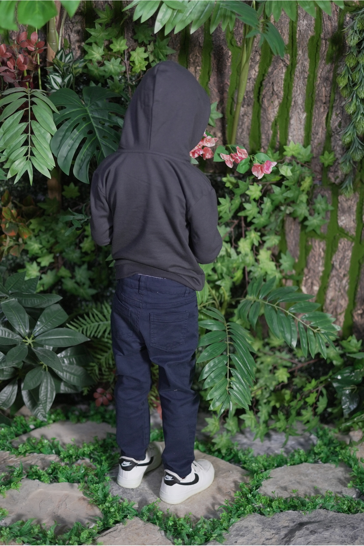 سویشرت پسرانه خاکستری RİRİKİDS | Rİ34420 اورجینال - تصویر 3