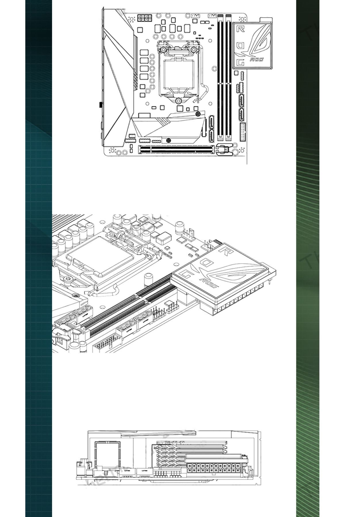Asus Tuf Gaming Logolu Atx Güç Kaynağı 24 Pin Argb Konnektör Başlık 6
