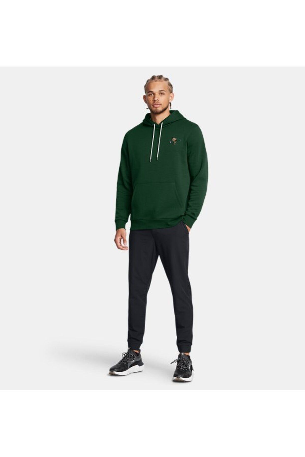 سویشرت ورزشی سبز مردانه نماد UA اورجینال Under Armour