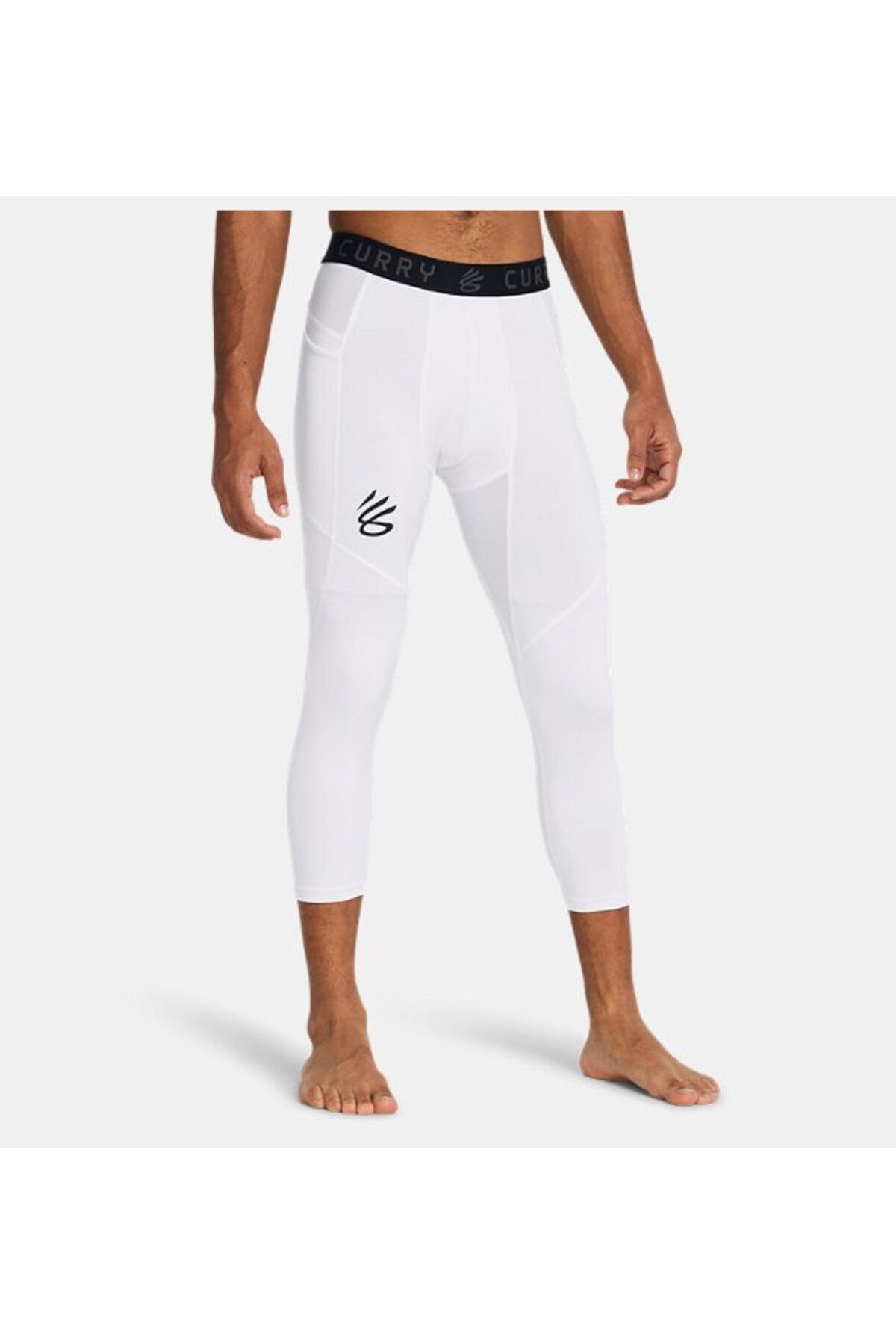 لگ ورزشی سفید مردانه نام تجاری UA 3 4 تنگ 100 Under Armour