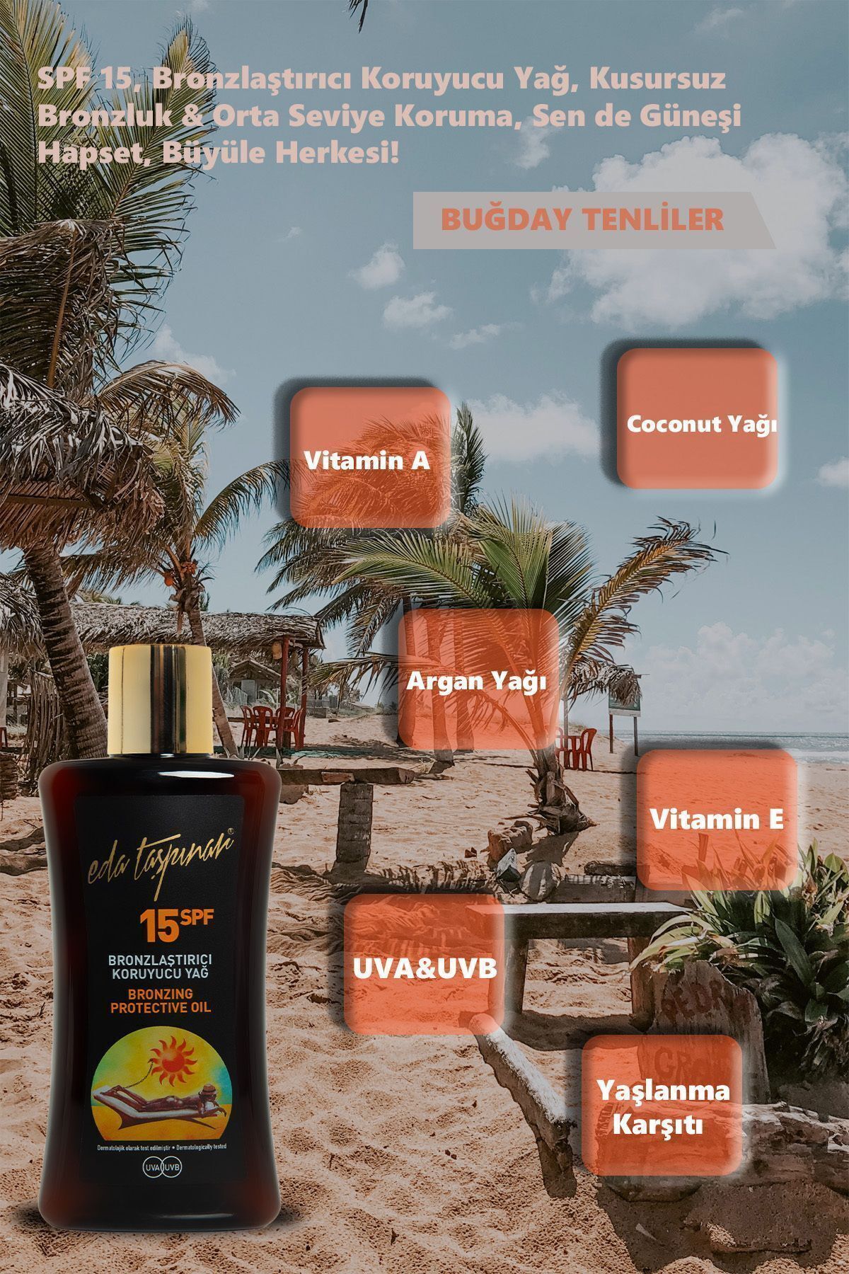 Eda Taşpınar-SPF 15 Bronzing Protective Oil 4