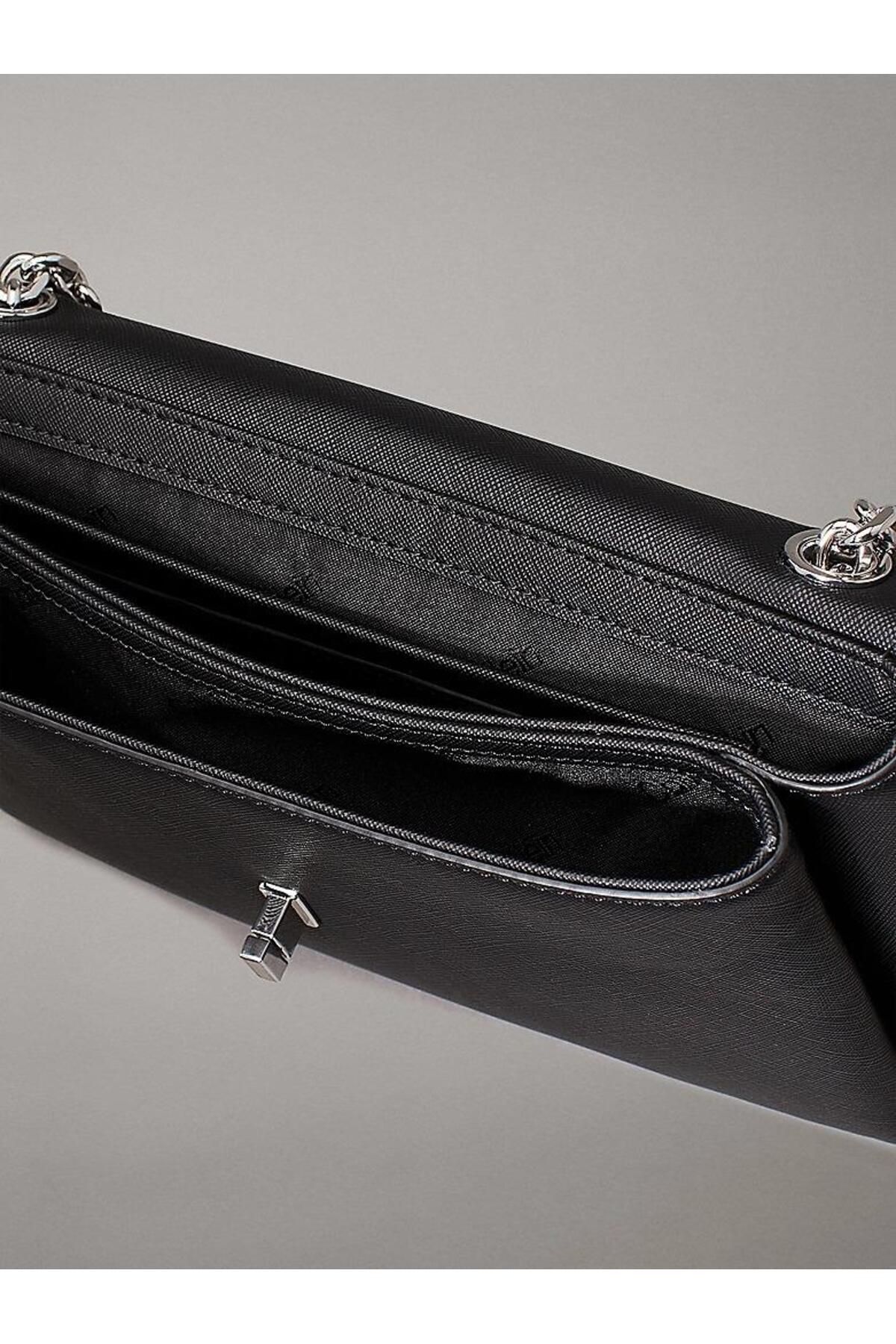 Calvin Klein-Women's Re-Lock Convertible Shoulder Bag - Monogram Pattern, Stylish and Comfortable Design 5