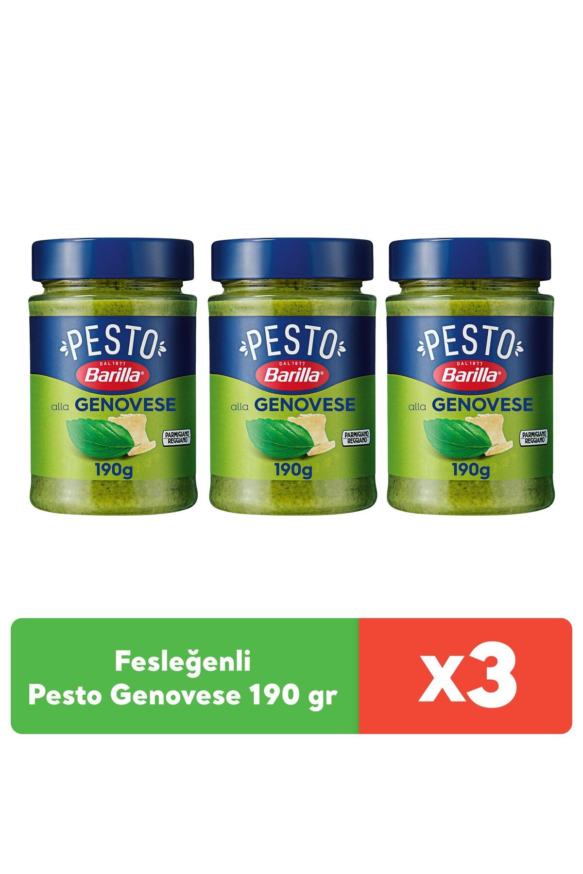 Barilla Fesleğenli/ Pesto Genovese 190 g x 3 adet