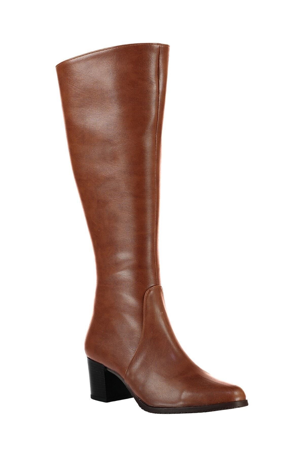 Fox Shoes-Hellbraune Damenstiefel A654252709 4