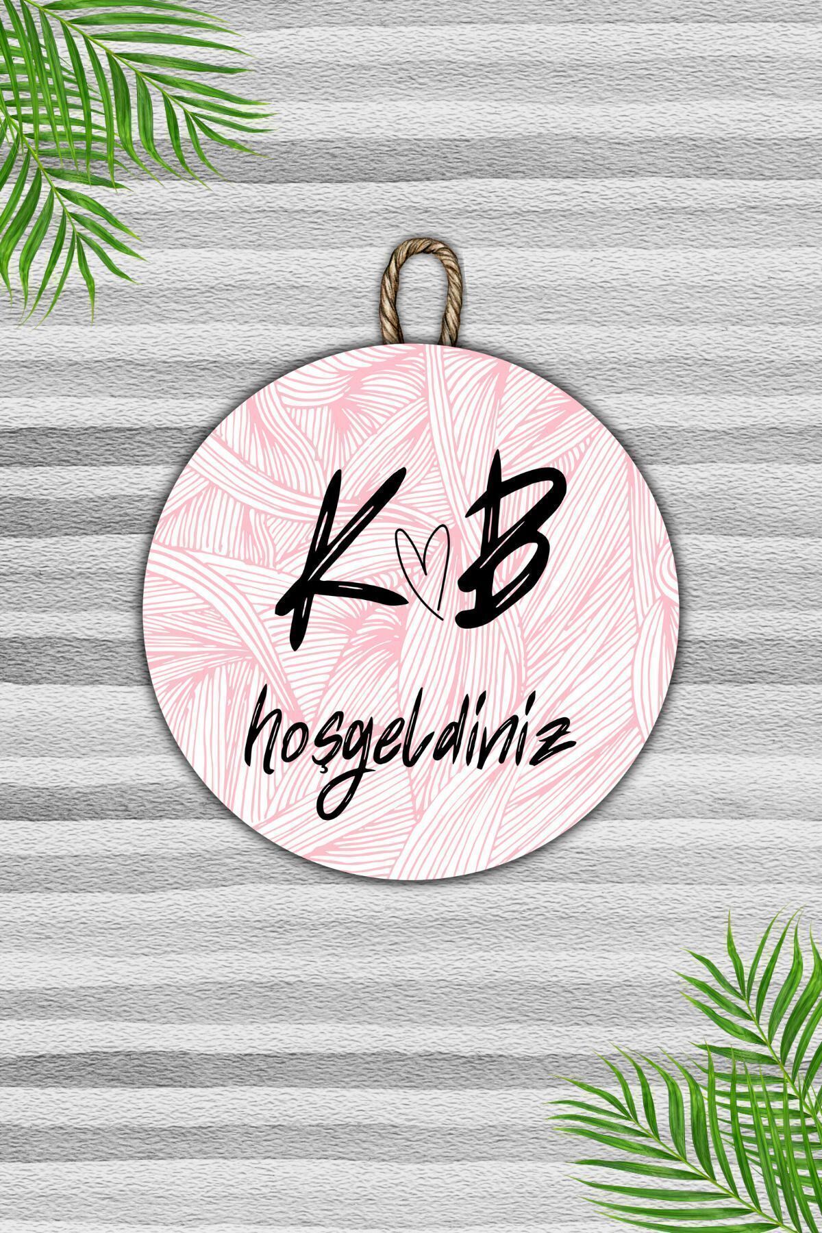 Modern Door Ornament - Pink Digital Wood Printing - Person Custom Design Outdoor Door Ornament