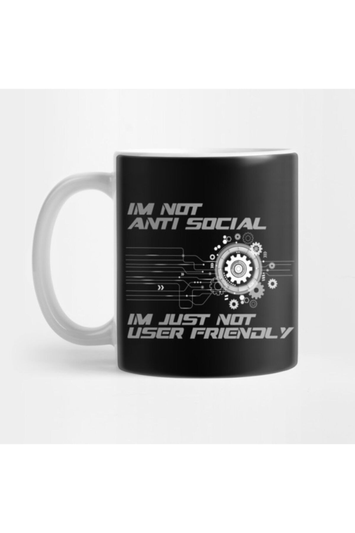 TatFast-Anti Social User Coding Cogwheel Computing Programmer Mug 1