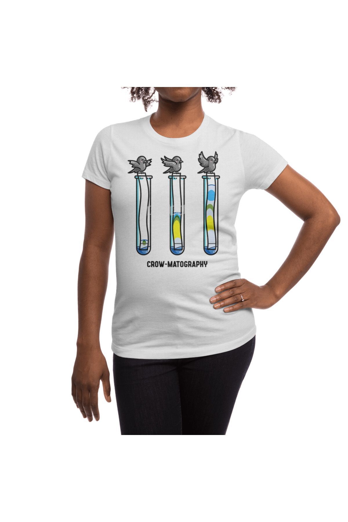 Fizello-Chemistry Chromatography Pin - Men's and Women's White T-Shirt 5