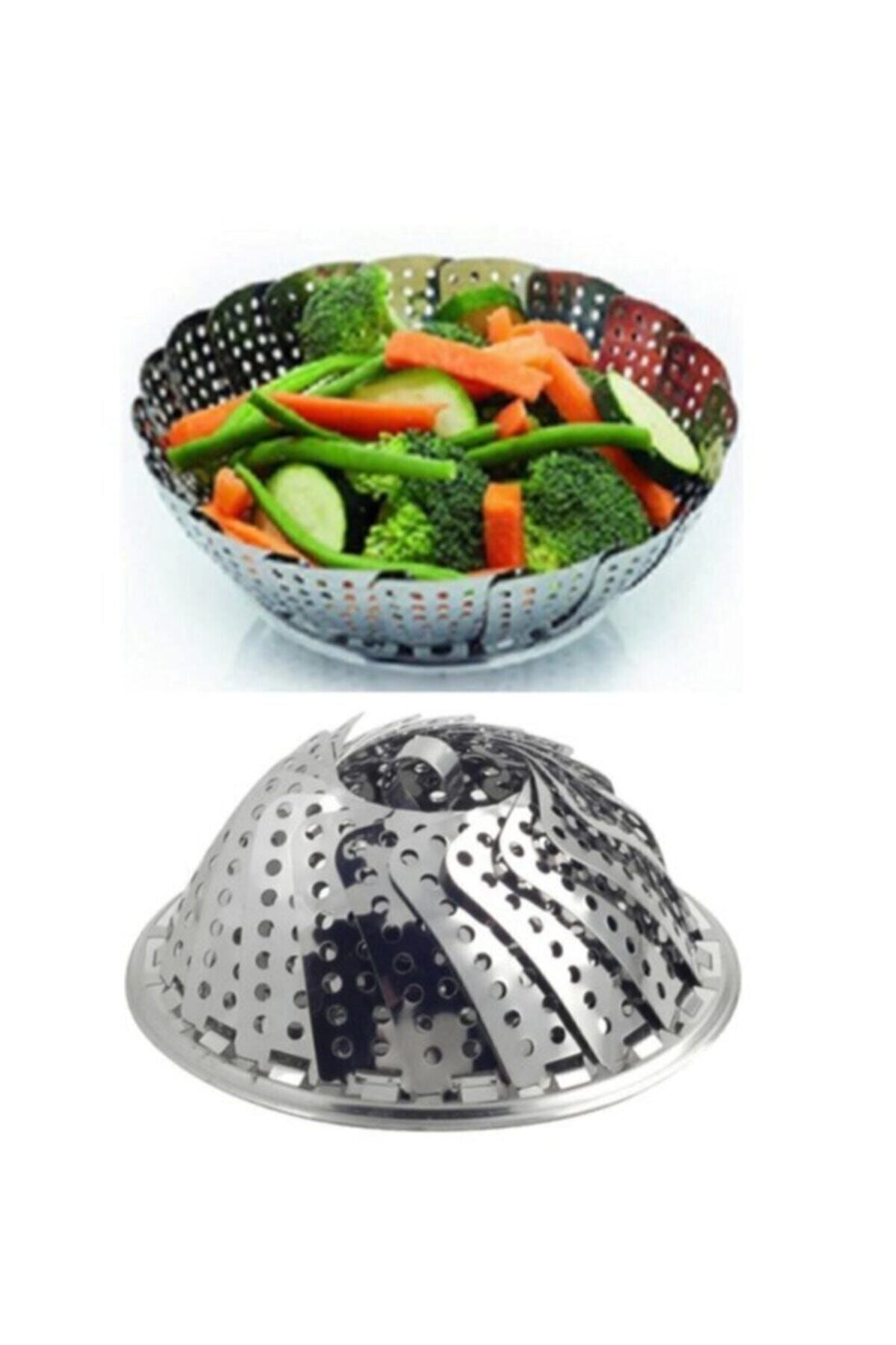 Genel Markalar Buharda Sebze Pişirici Haşlayıcı Katlanır Isıya Dayanıklıdır fotoğrafı 3 (önizleme)
