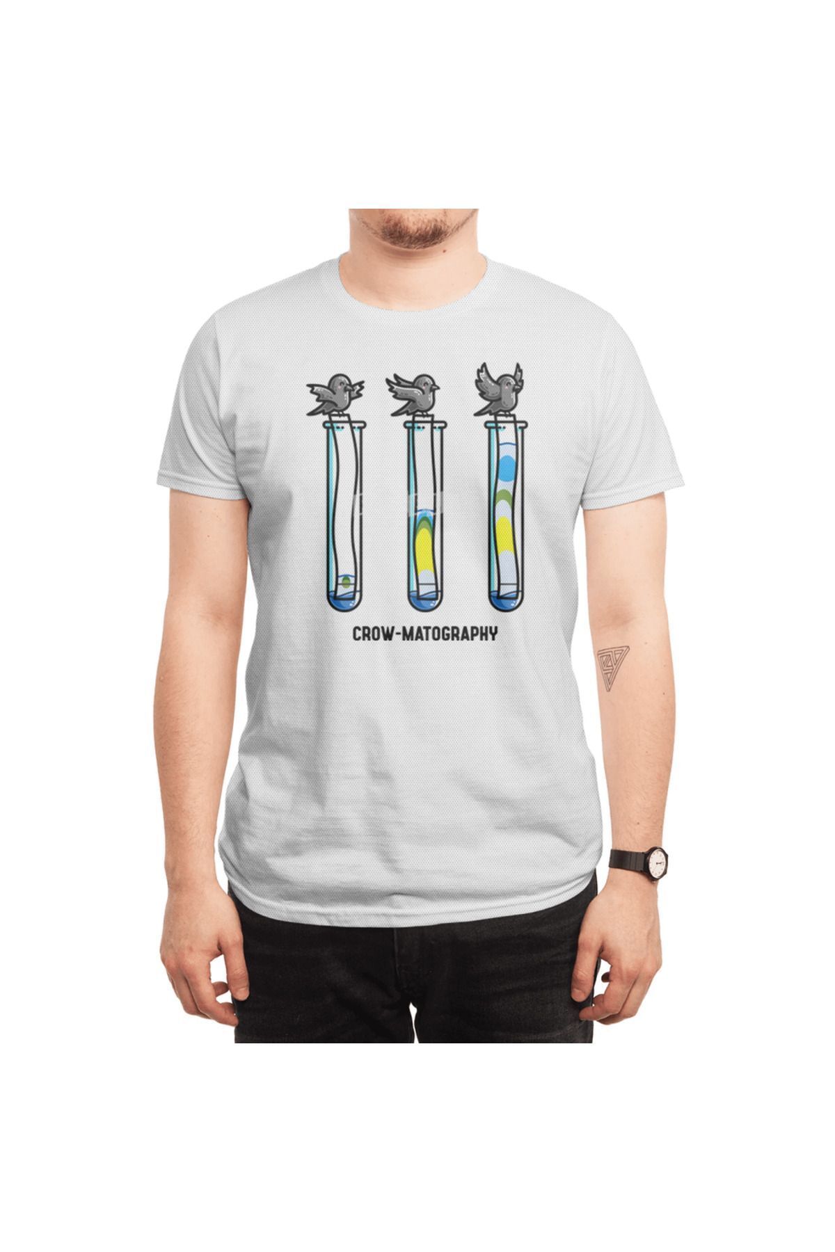 Fizello-Chemistry Chromatography Pin - Men's and Women's White T-Shirt 6