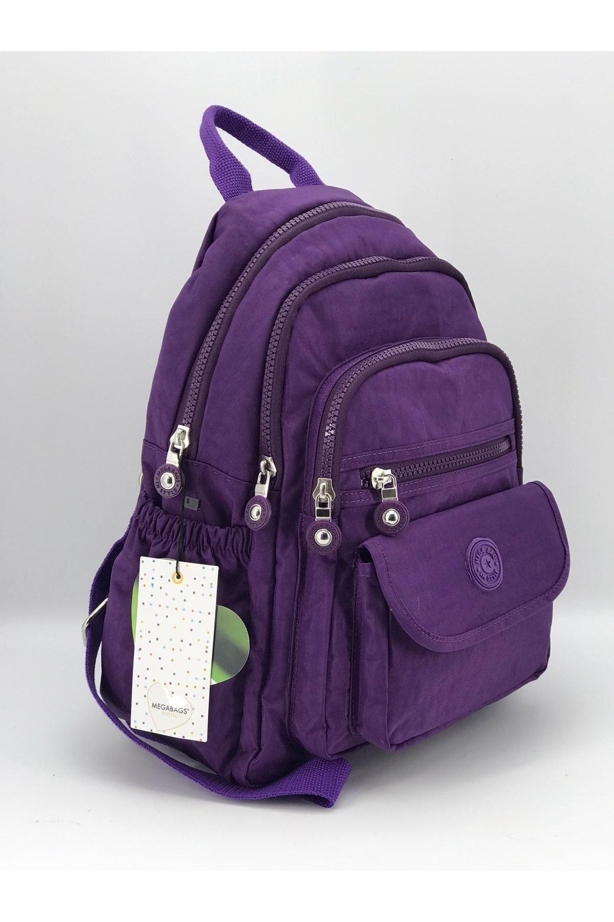 MEGA-Rucsac-crinkle Fabric Rucsac Mov 3