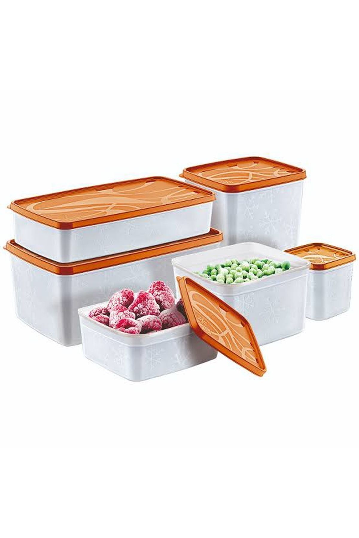 Hane216-6-Piece No Frost Freezer Storage Container Set - Multi-Purpose 4