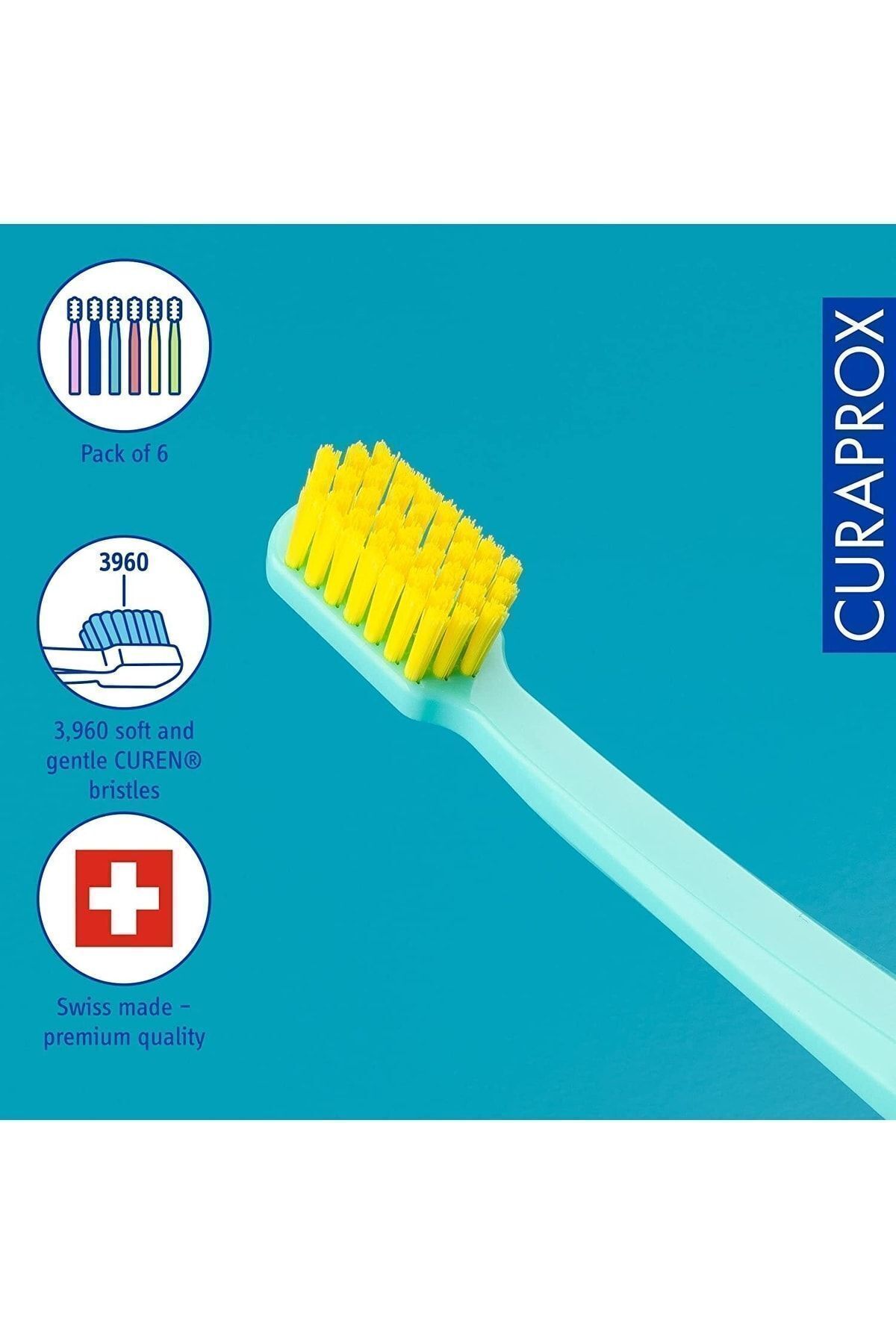 Curaprox-Cs 3960 Super Soft Toothbrush (3 Pieces) 2