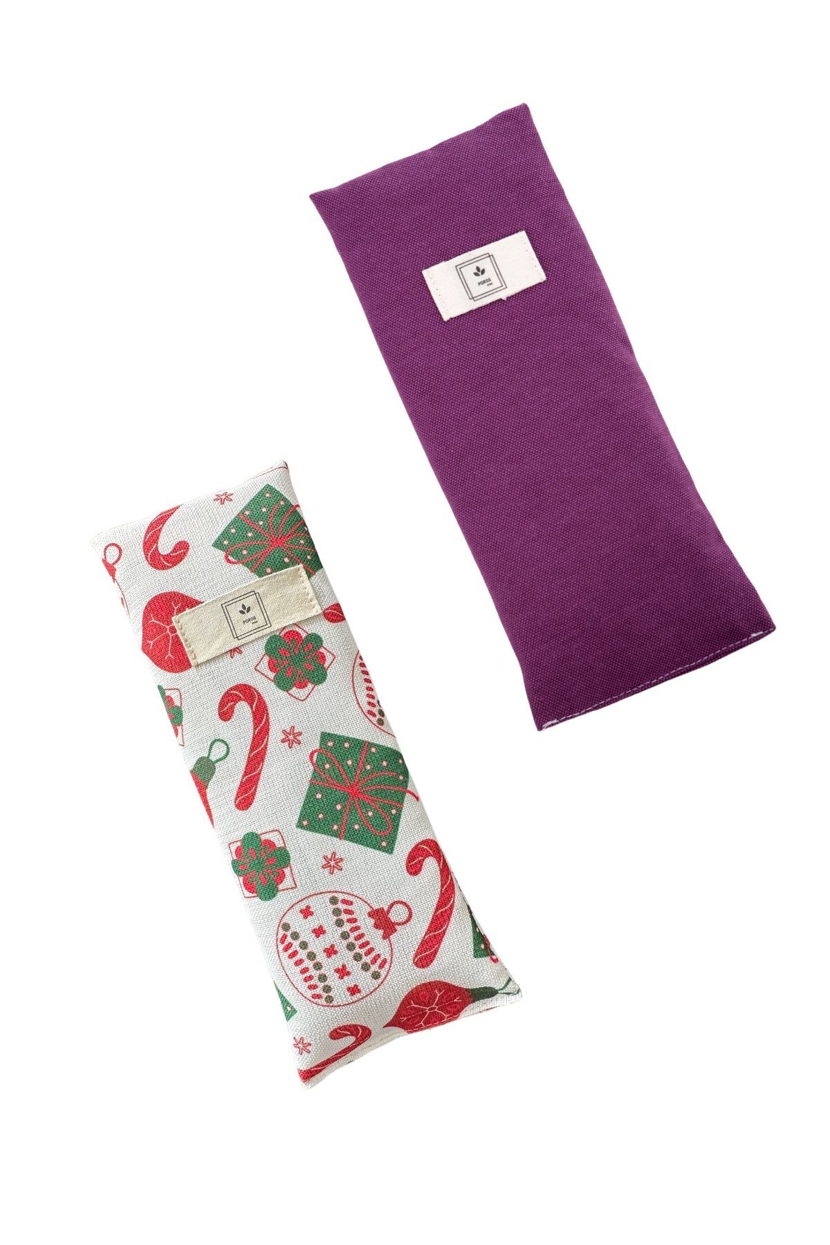 Poros Store Meditasyon Yoga Lavantalı Göz Yastığı 2li Set OEKO-Tex Sertifikalı Kumaş