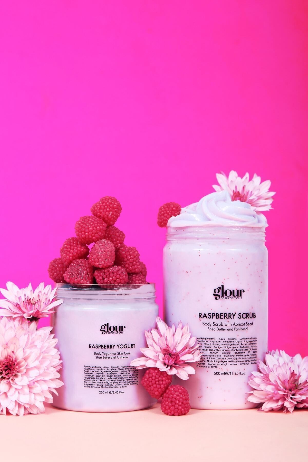 GLOUR-Raspberry Yogurt-Body Raspberry Extract Yogurt Moisturizer 3