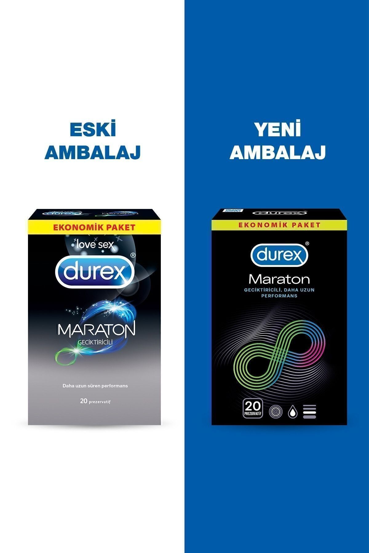 Maraton li 20’li ve Intense Uyarıcı 20’li Prezervatif + Aloe Vera Masaj Jeli 200ml 9