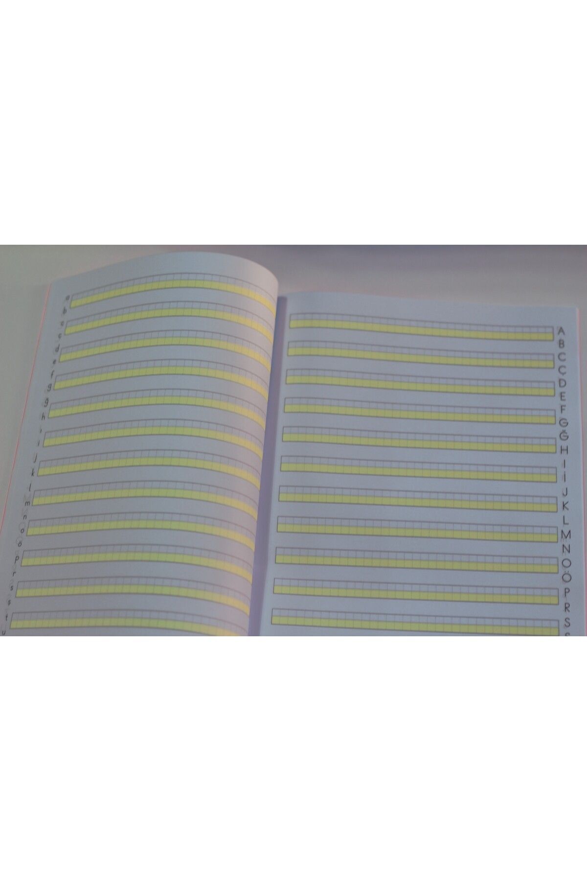 Gıpta-Suitable Upright Lined New Curriculum - 2 Range Guide Lined Copybook 1 Piece Mixed Color 4