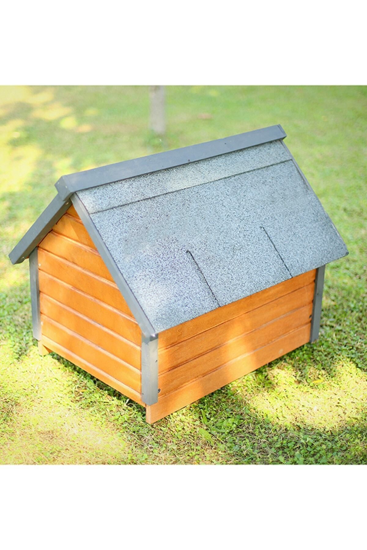 Isı Yalıtımlı Ahşap Kedi-köpek Kulübesi (SMALL) - 4