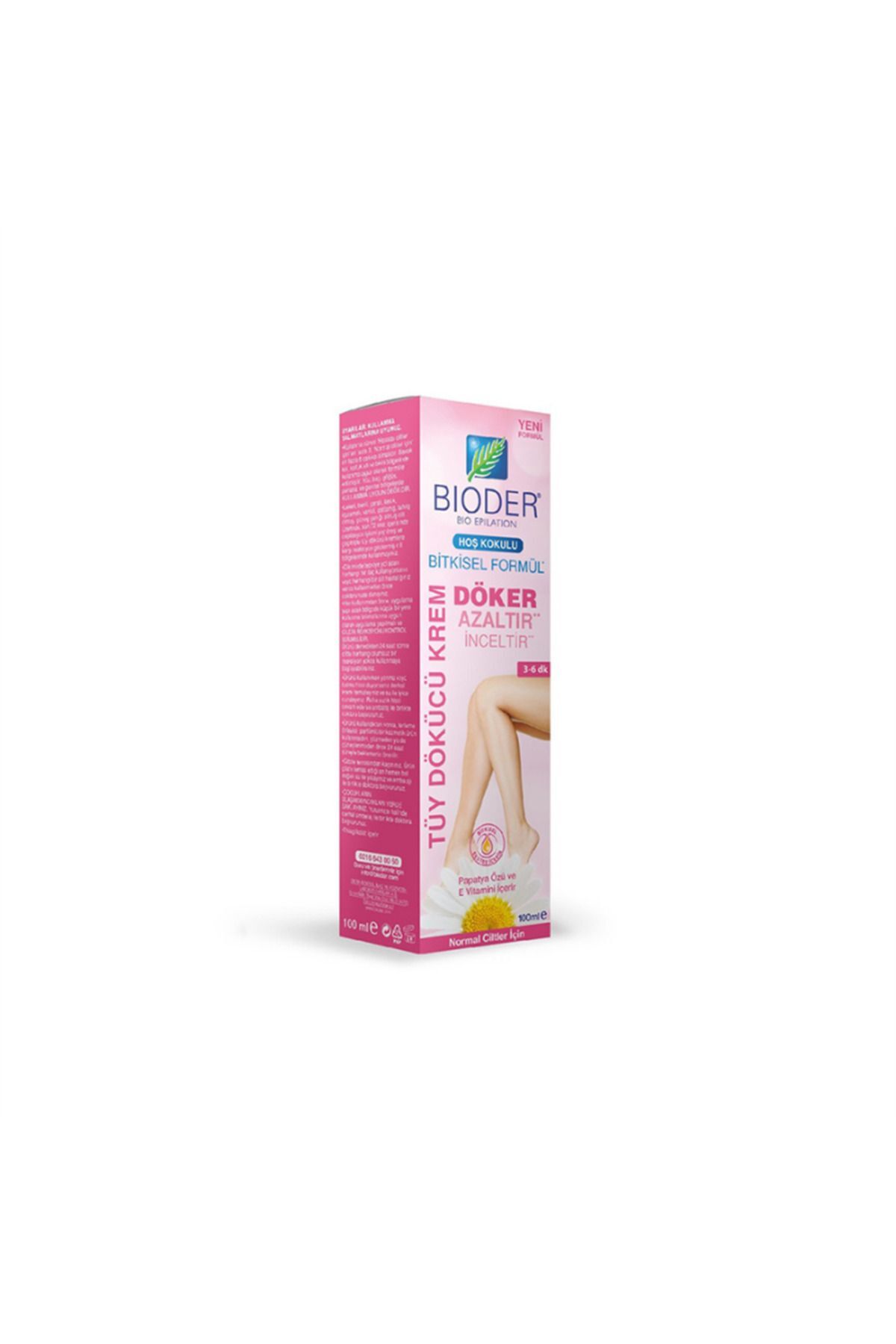 Bioder Cream 100 ml Tüy Azaltıcı Krem Vücut Bölgesi Için