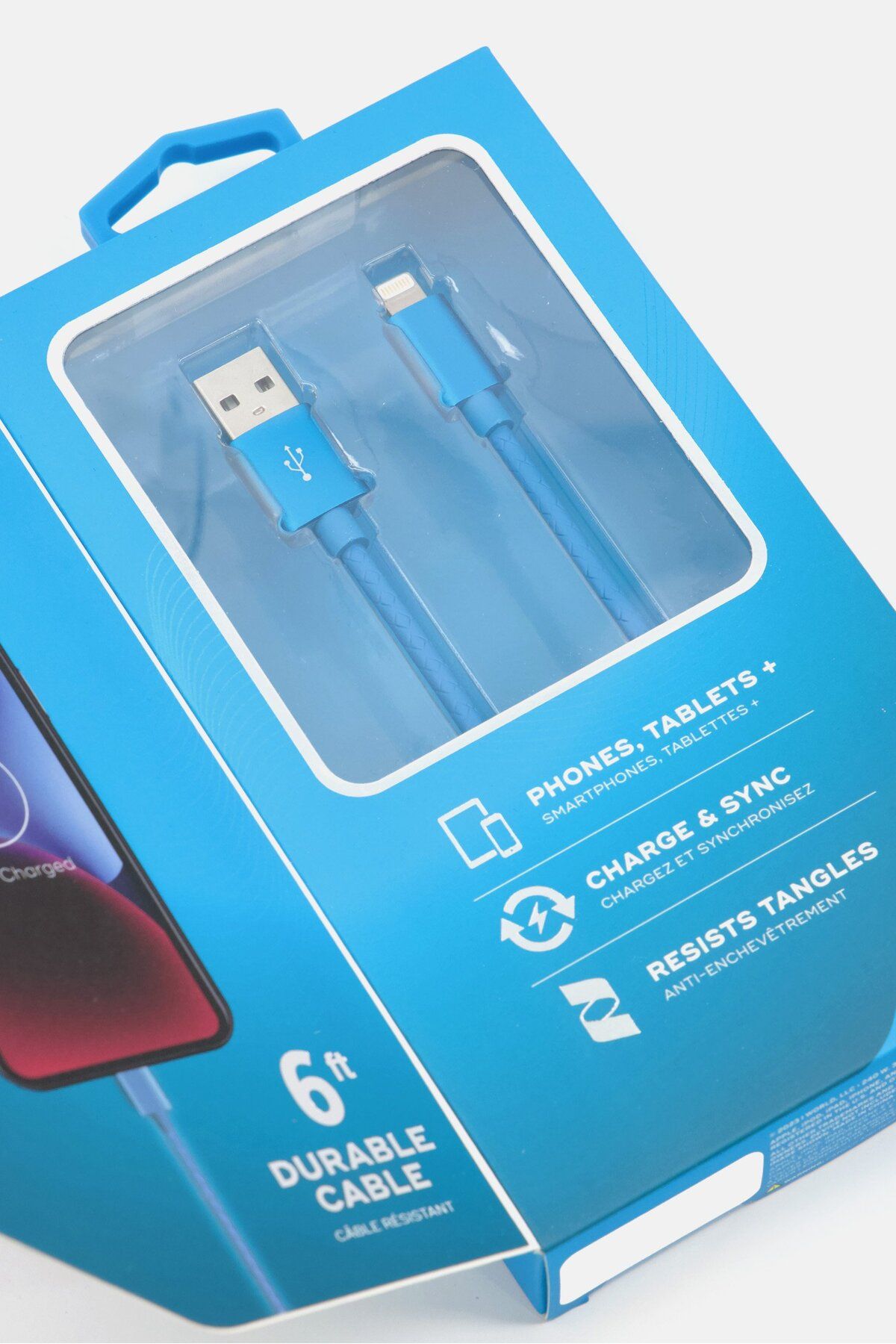 iWorld-Lightning To USB Cable, Blue 3