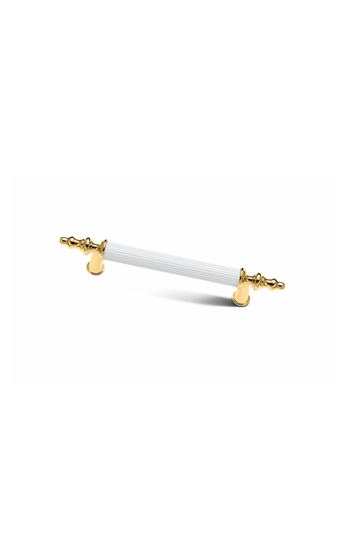 4 Pcs Star Furniture Wardrobe Drawer Handle White Gold 160 Mm