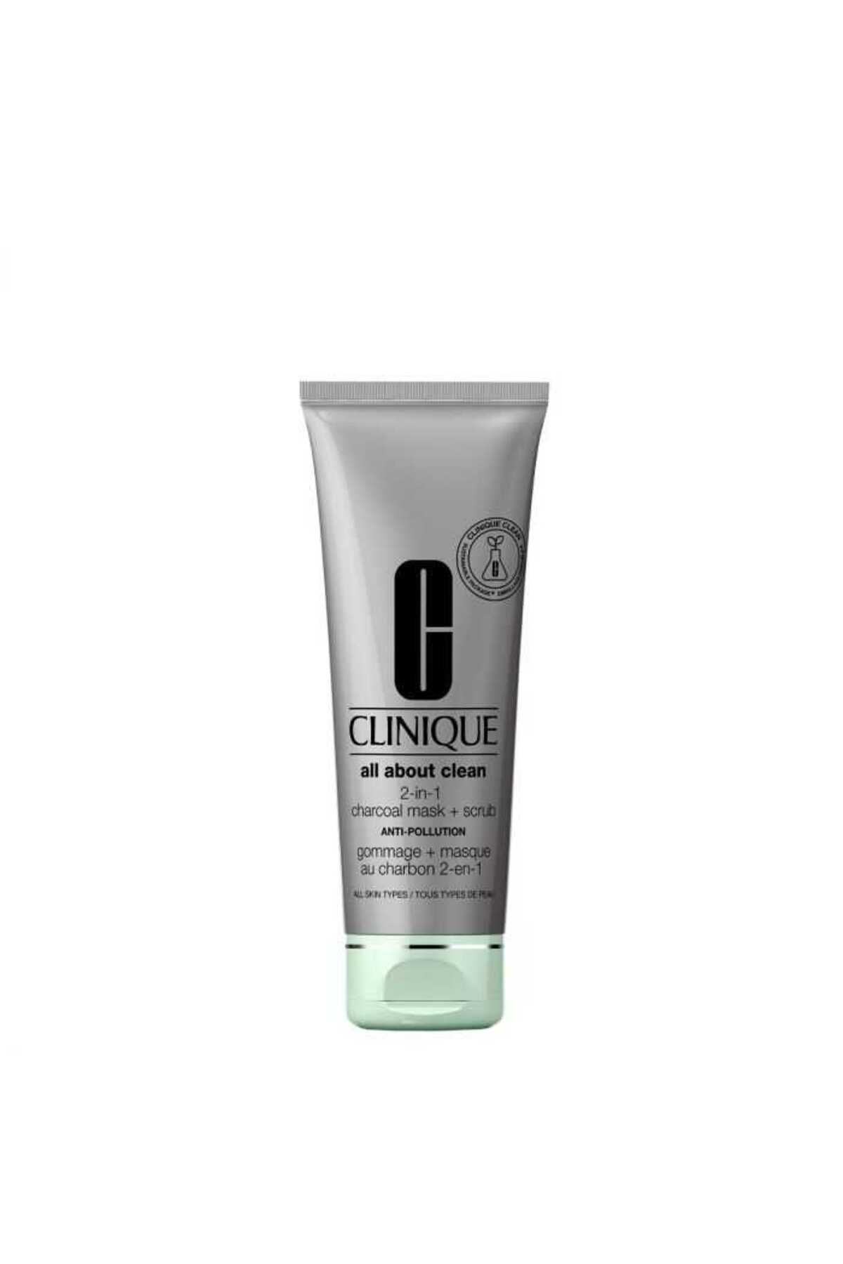 All About Clean™ 2-in-1 Kömür Maskesi ve Peeling 100ml | Bambu Kömürü, Paolin Kili