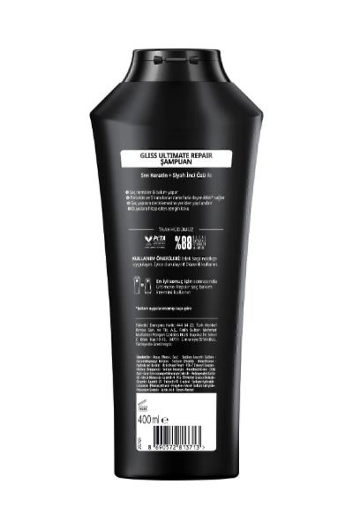 Gliss-Ultimate Repair Shampoo 400ml + Conditioner 360ml 4