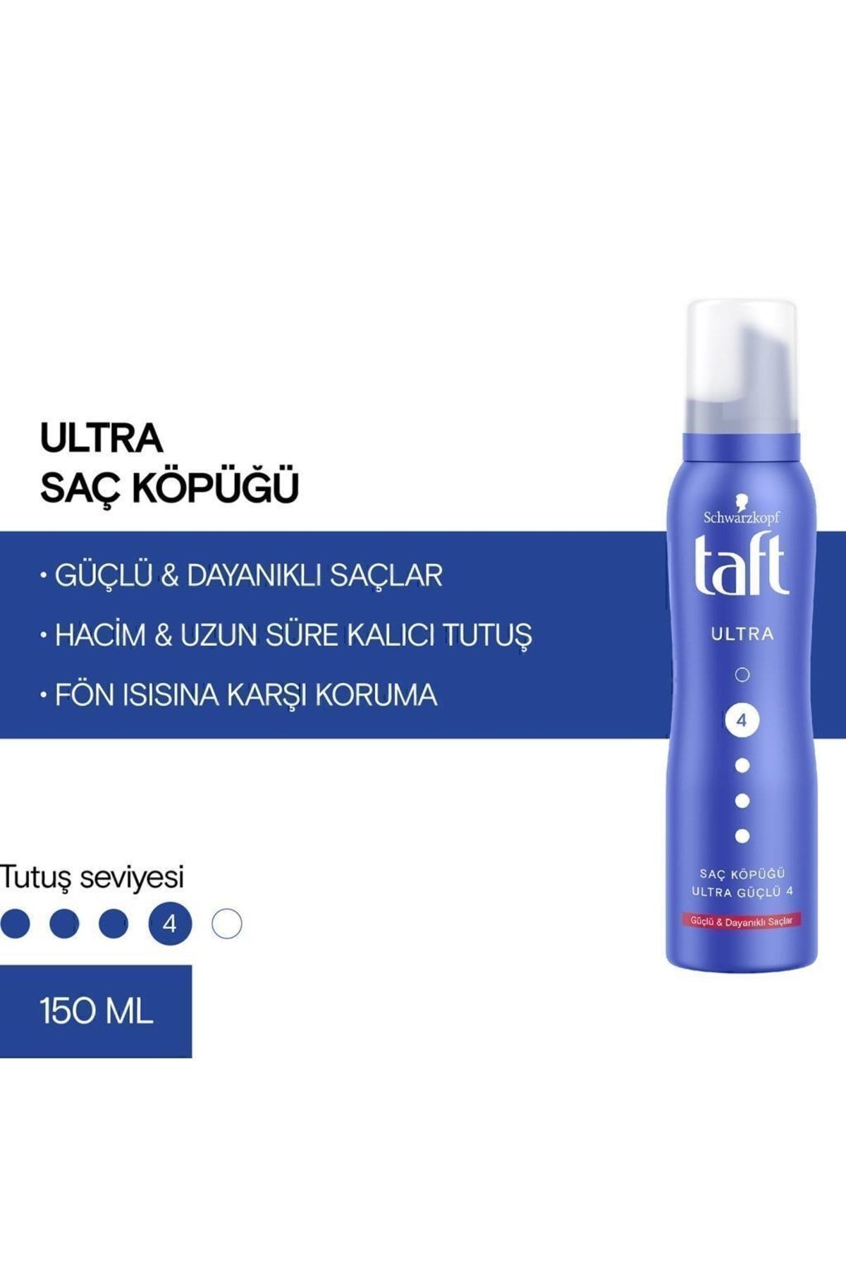 موس موی فوق العاده تقویت کننده 150 میلی لیتری - بسته 1 عددی Taft
