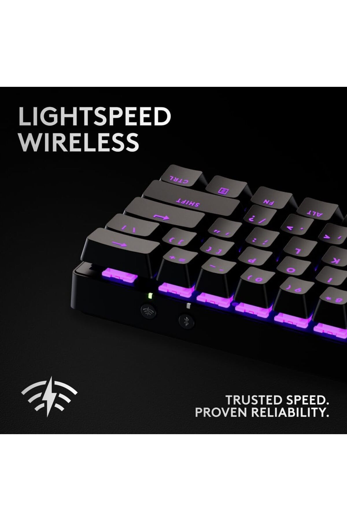 logitech-G PRO X 60 LIGHTSPEED Wireless Gaming Keyboard, GX Optical Tactile Switches - Black 3