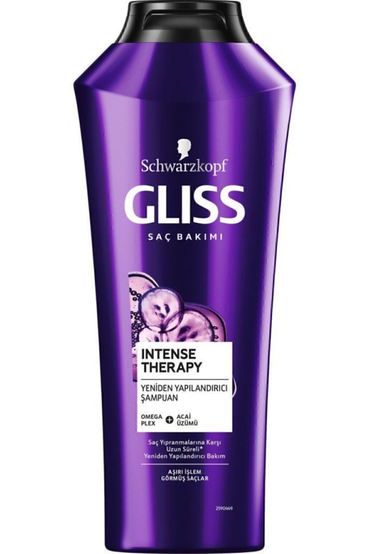 Gliss-360 ml Intense Therapy Restructuring Shampoo with Omega Plex and Acai Grape 2