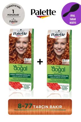 Palette Kalıcı Doğal Renkler Saç Boyası 8-77 Tarçın Bakır + Gliss Tarak