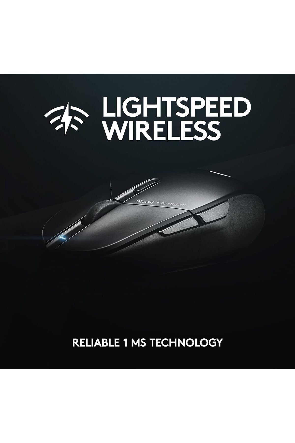 logitech-G303 Shroud Edition Wireless Gaming Mouse - HERO 25K 25,600 DPI 75 grams 5-buttons- Black 3