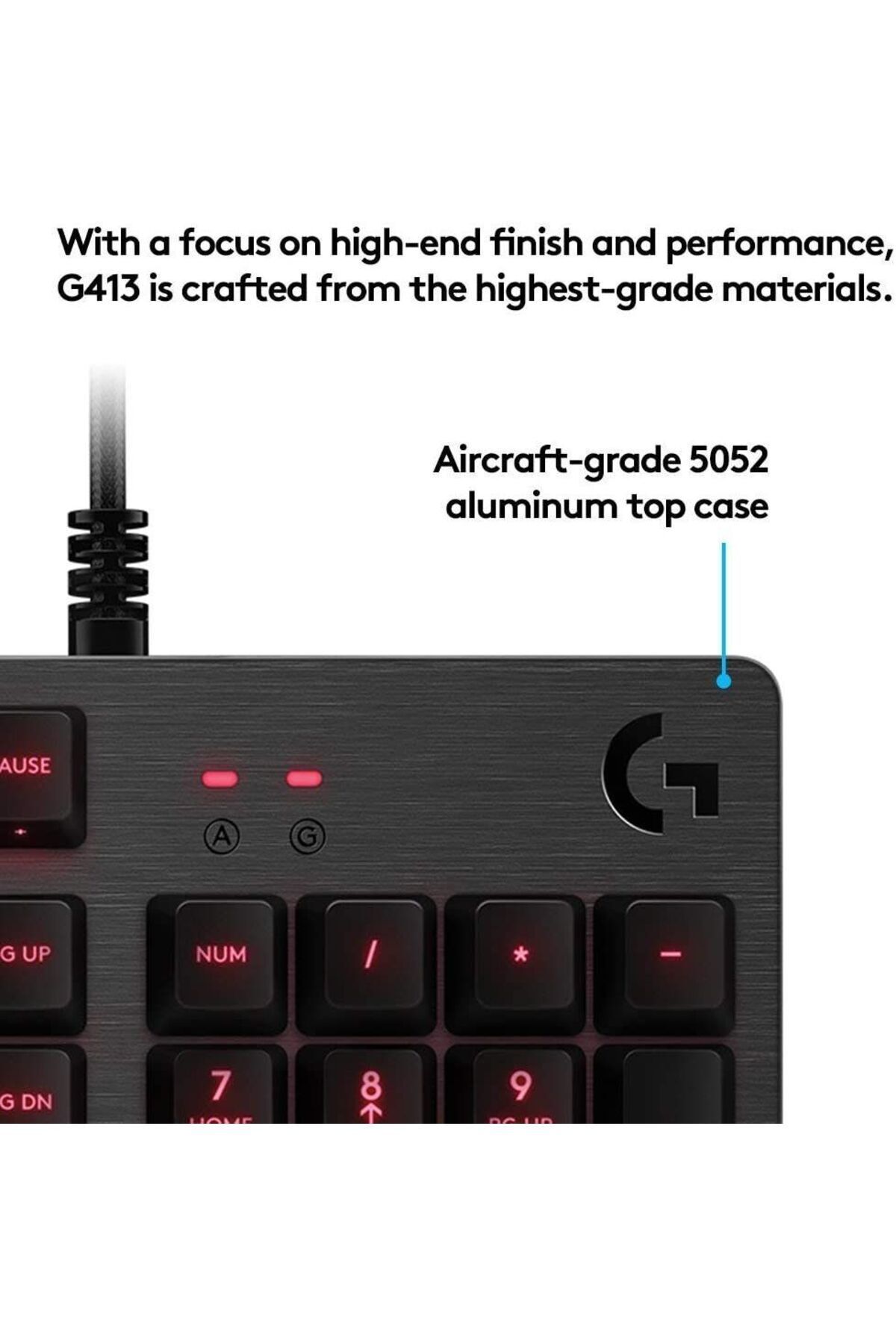logitech-G413 Carbon Mechanical Gaming Keyboard 4
