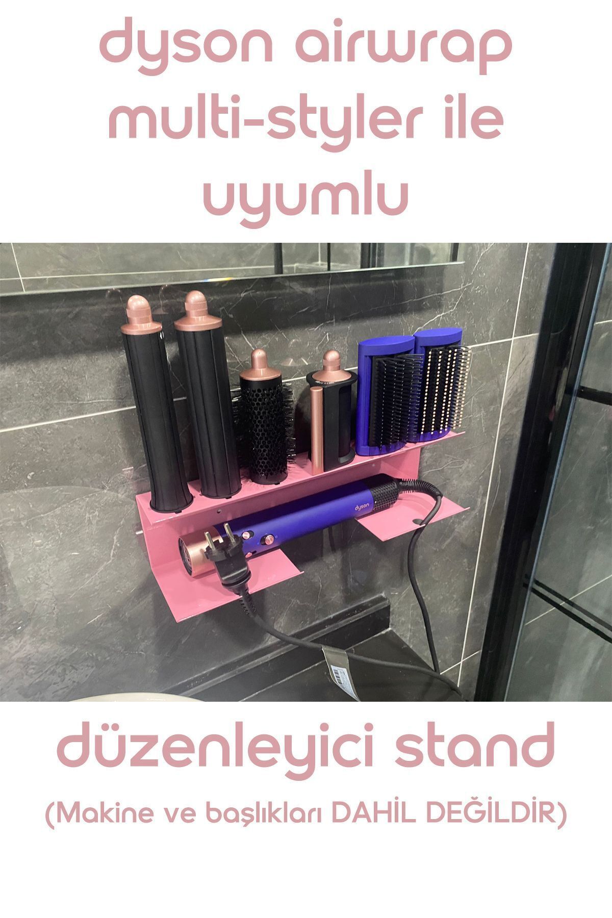 Dyson Airwrap Multistyler Compatible Regulatory Apparatus Stand Pink Grape