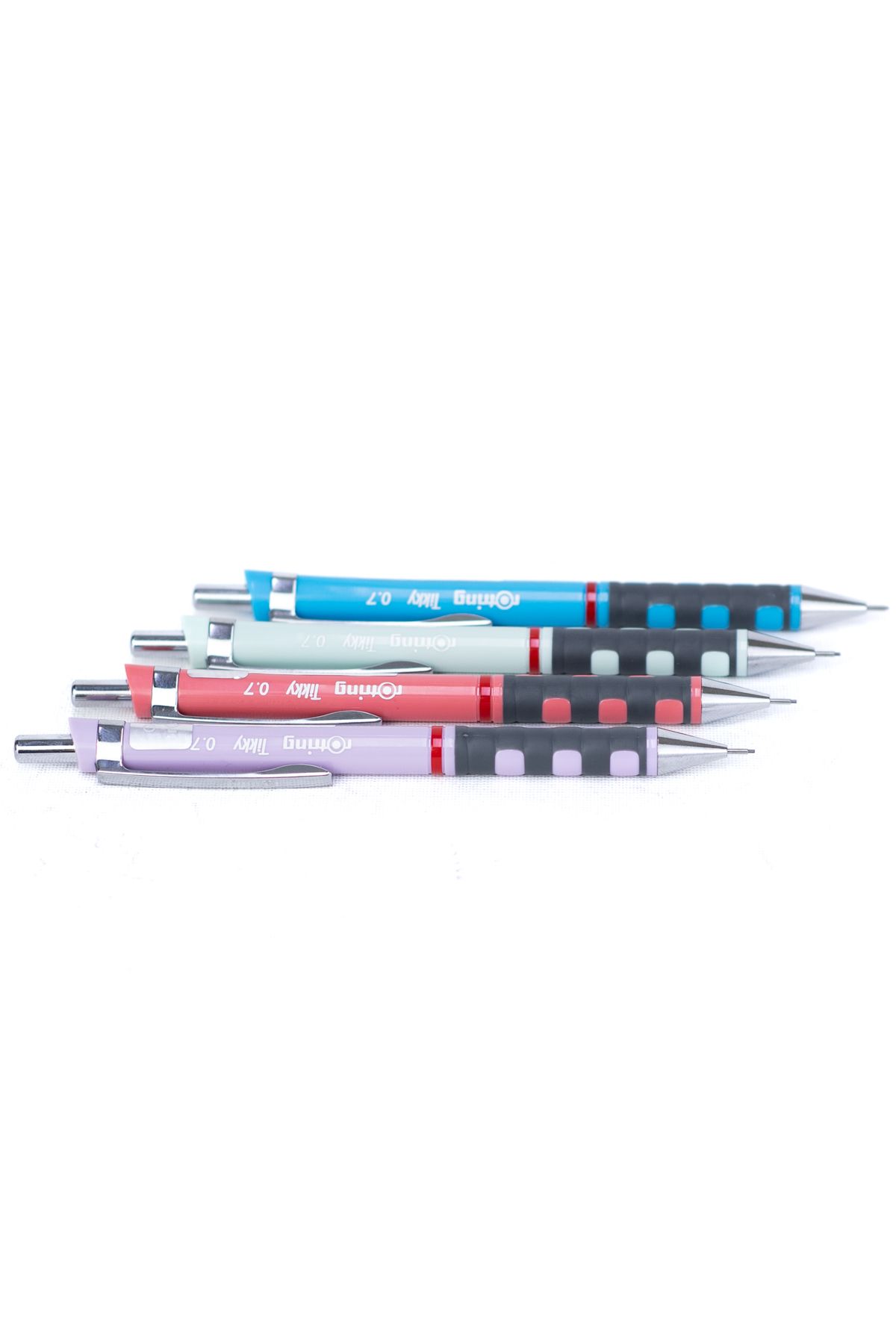 Rotring-Oppland Tikky 2B قرطاسية Rotring - 0.7 مم طرف ناعم مريح، مجموعة متينة مكونة من 4 قطع 5