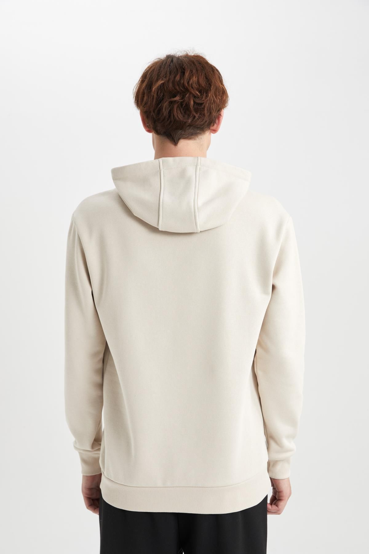 سویشرت مردانه بژ دفاکتو | A4787AX23AU اورجینال - تصویر 7