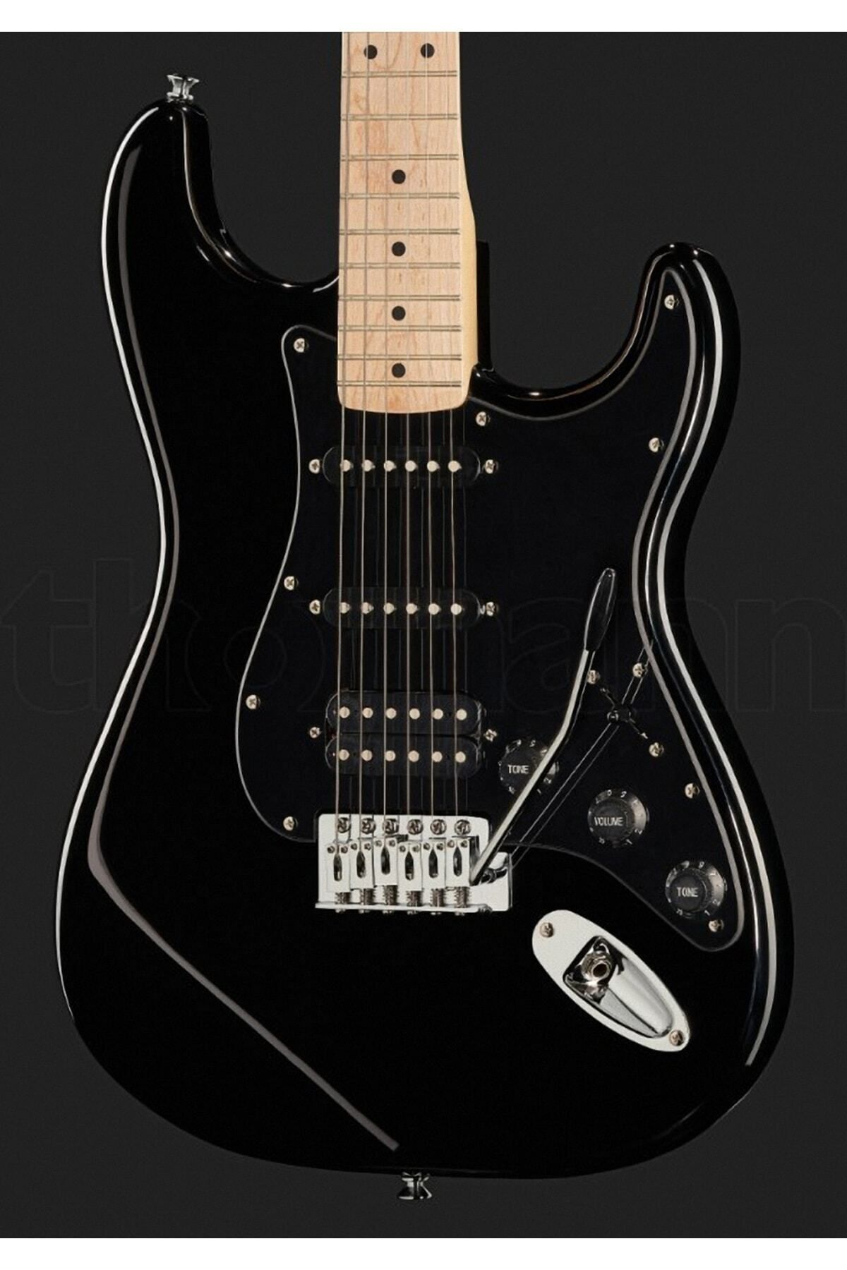 『極美品』SQUIER BY FENDER Sonic Stratocaster SQUIER Fender Squier Sonic Stratocaster HSS Black Elektro Gitar