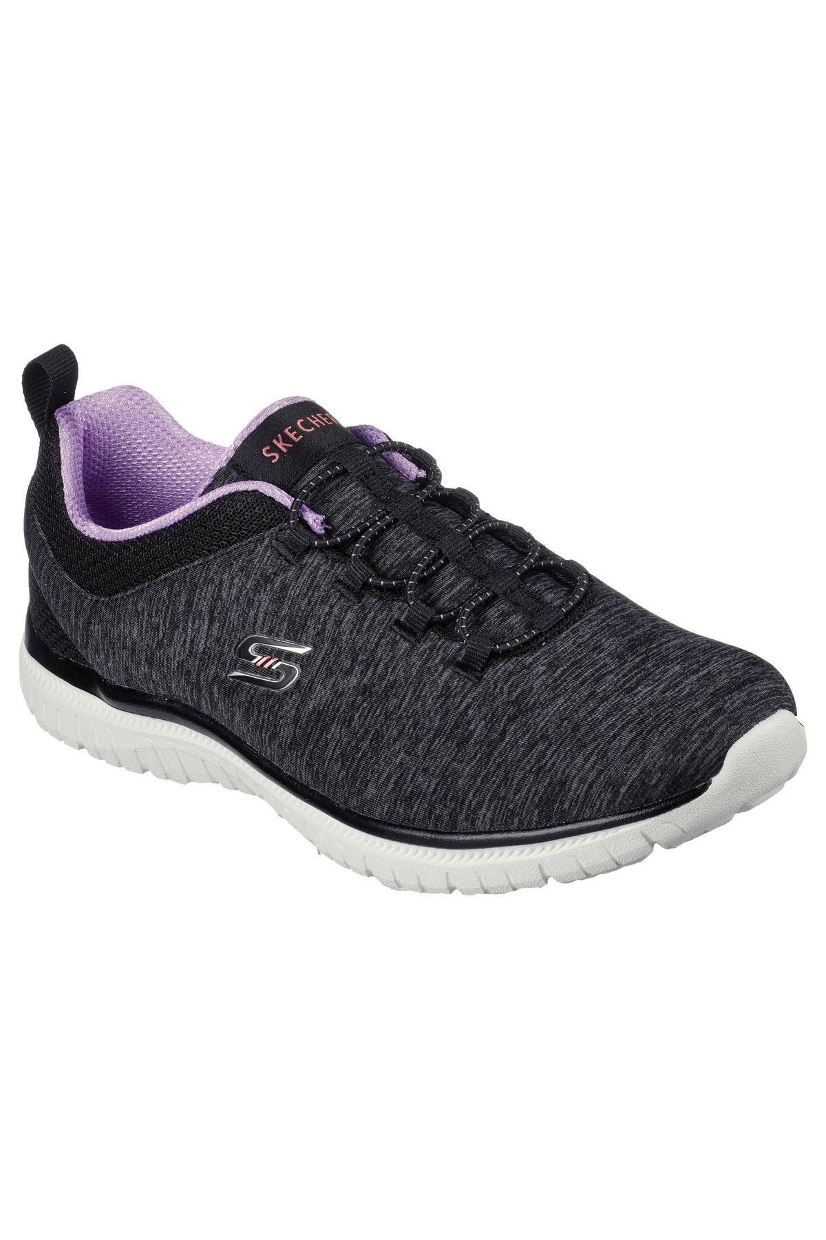 SKECHERS Purple Black Walking Shoes - 104410 -Bkpr
