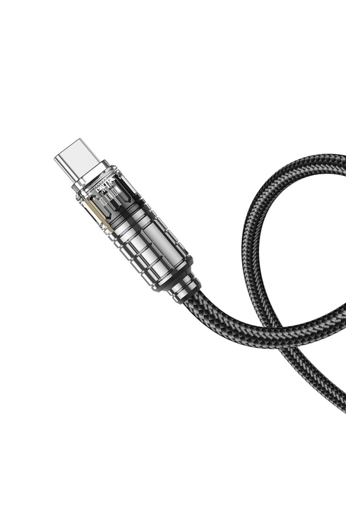 Kamardey-Hoco U122 - Crystal Tip 3A USB To Type-C Fast Data Charging Cable 5