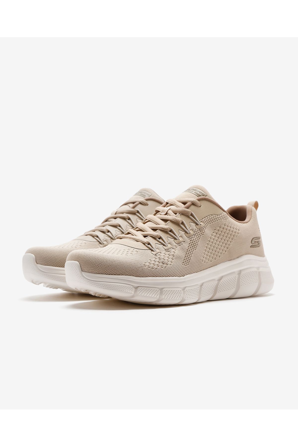 Skechers Bobs Sport B Flex Electric Cool Erkek Bej Spor Ayakkab 118101 Nat Erkek Ayakkab