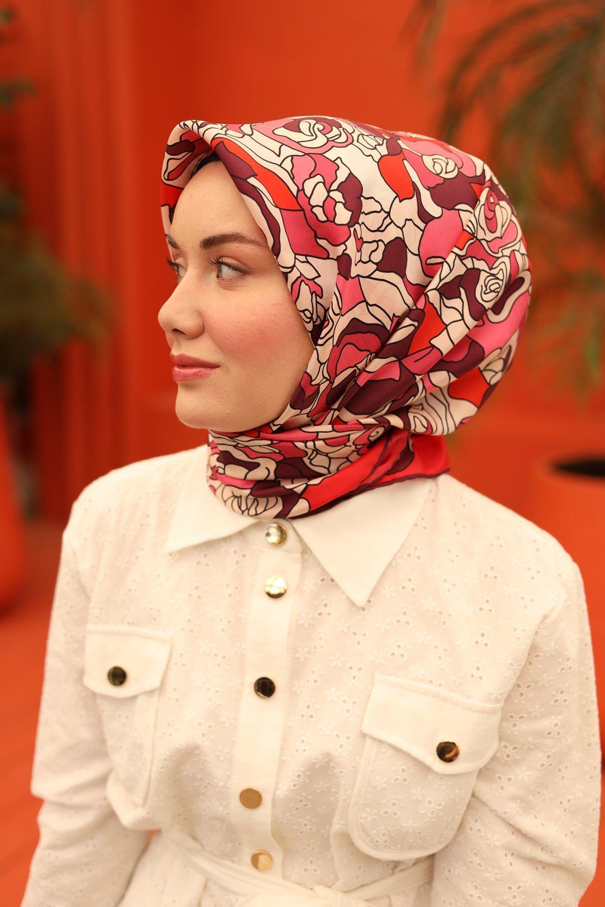 روسری زنانه خانه ابریشم | 11434-13 Silk Home - Image 4