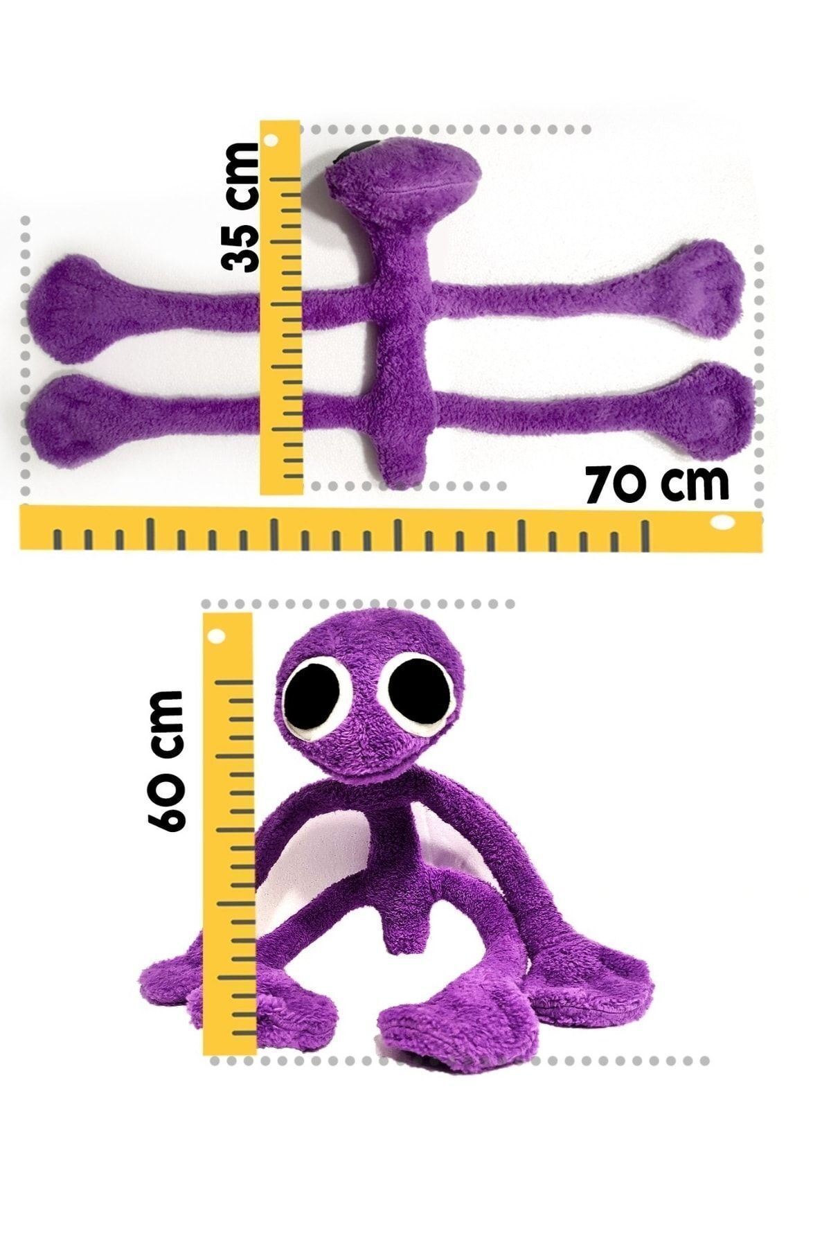Pufline Roblox Rainbow Frends Purple ve Orange Set Pelüş Oyuncak fotoğrafı 4 (önizleme)