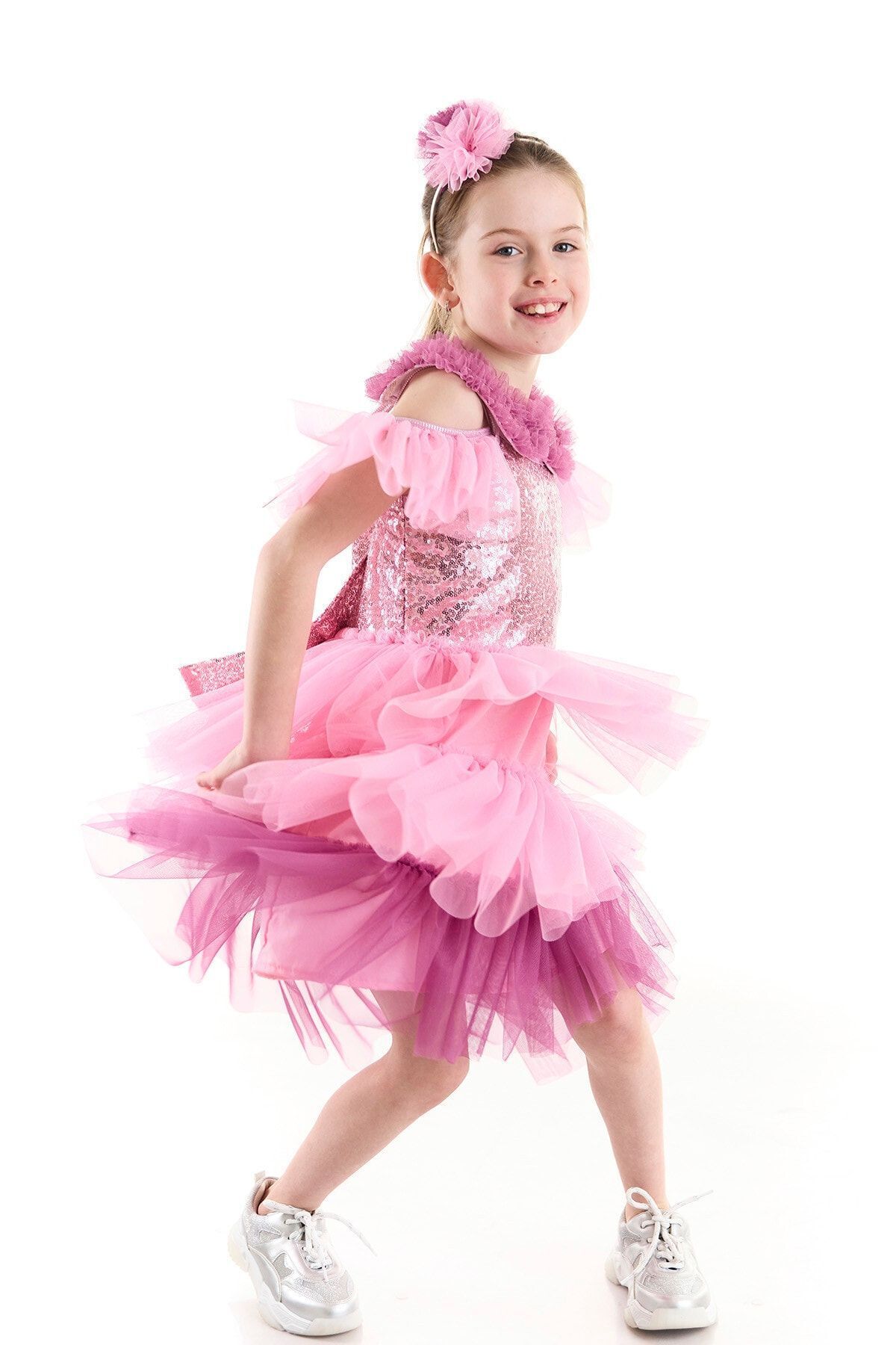 Colorinas-June Sequined Bow Tutu Dress 4