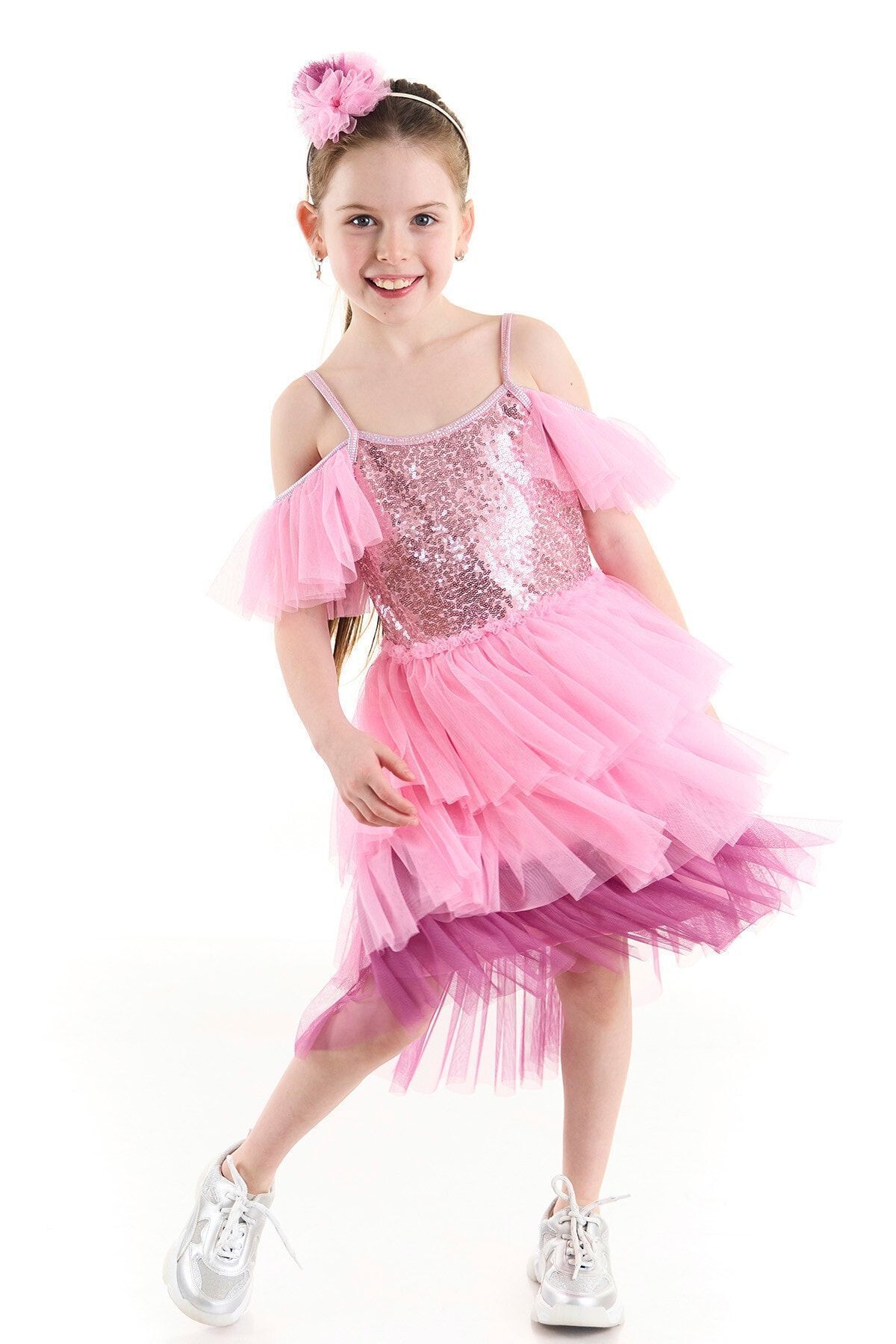 Colorinas-June Sequined Bow Tutu Dress 3