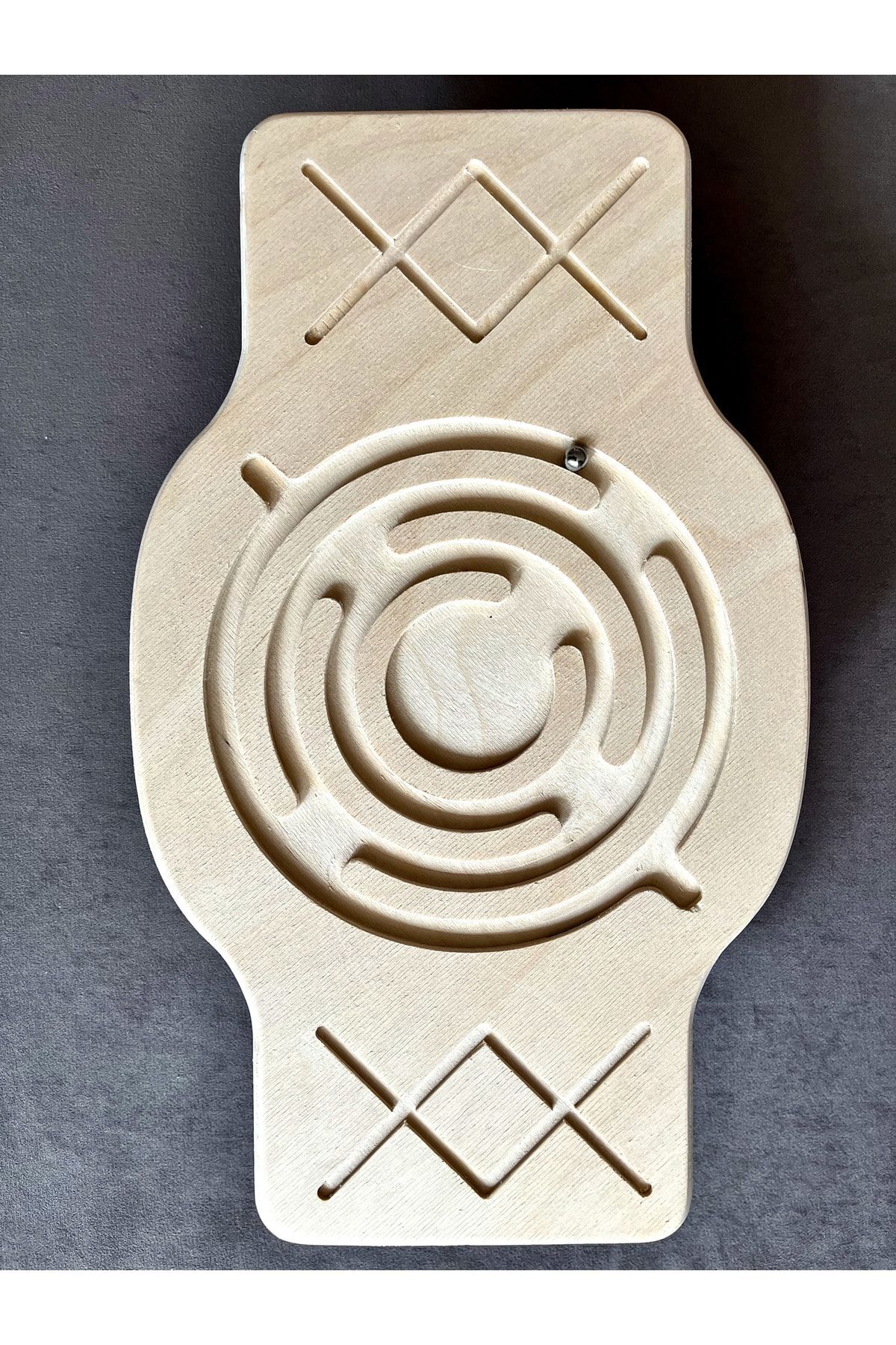 تخته تعادل با هزارتو | اسباب‌بازی تعادل برای کودکان | بازی تعادل هزارتو چوبی دست‌ساز