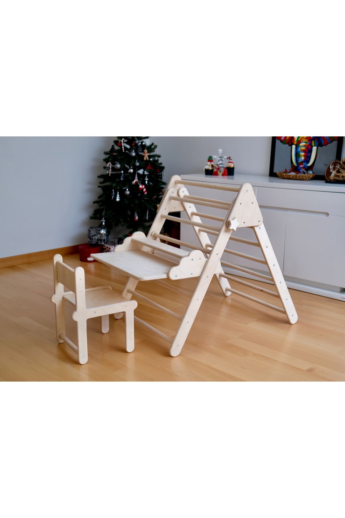 KIDOPPO Tırmanma Üçgeni için Masa Aparatı | Üçgen için Aktivite Merkezi Dönüştürücü | Masa Aktivite Aparatı fotoğrafı 6 (önizleme)