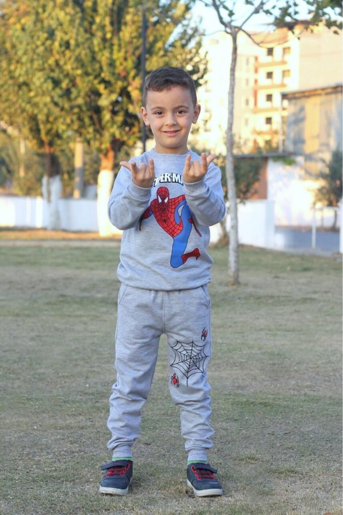 Spiderman Baskılı Erkek Çocuk Eşofman Takımı