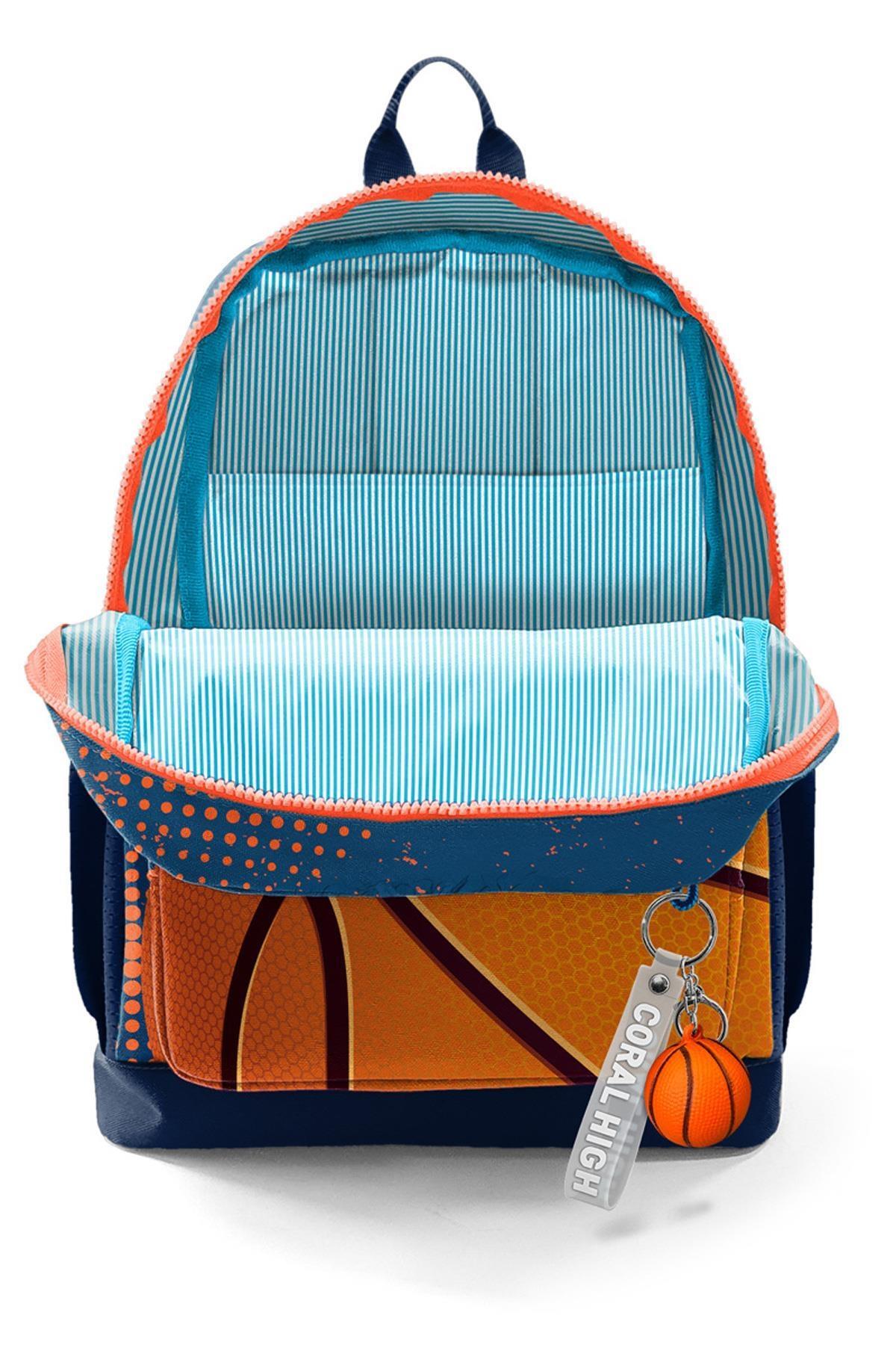 کیف مدرسه  نارنجی کورال های | K74E اورجینال - تصویر 6