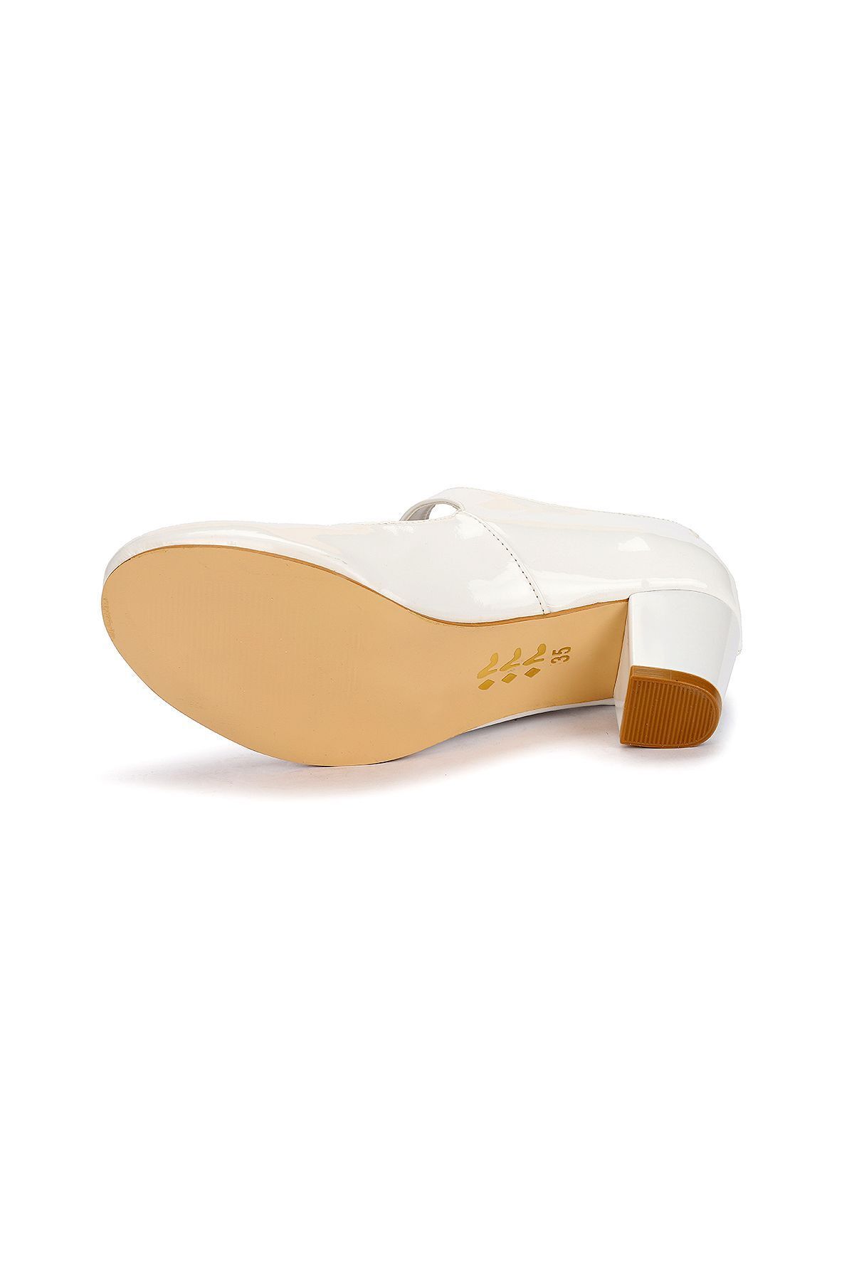 Kiko Kids-751 Ballerinas für Mädchen aus Lackleder mit 4 cm Absatz 5
